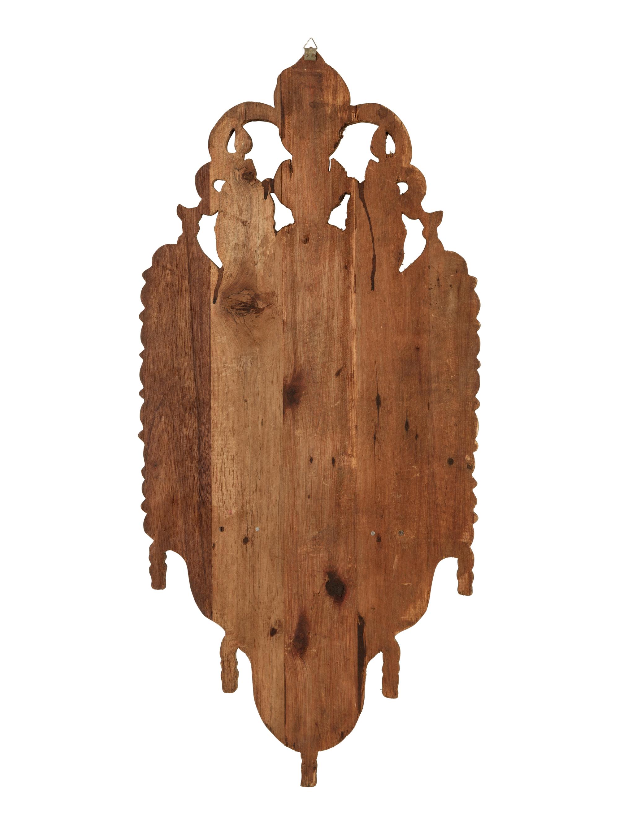 A Syrian Mother-of-Pearl and Pewter Inlaid Lantern Shelf