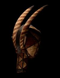 Two Mossi Wood Antelope Helmet Masks