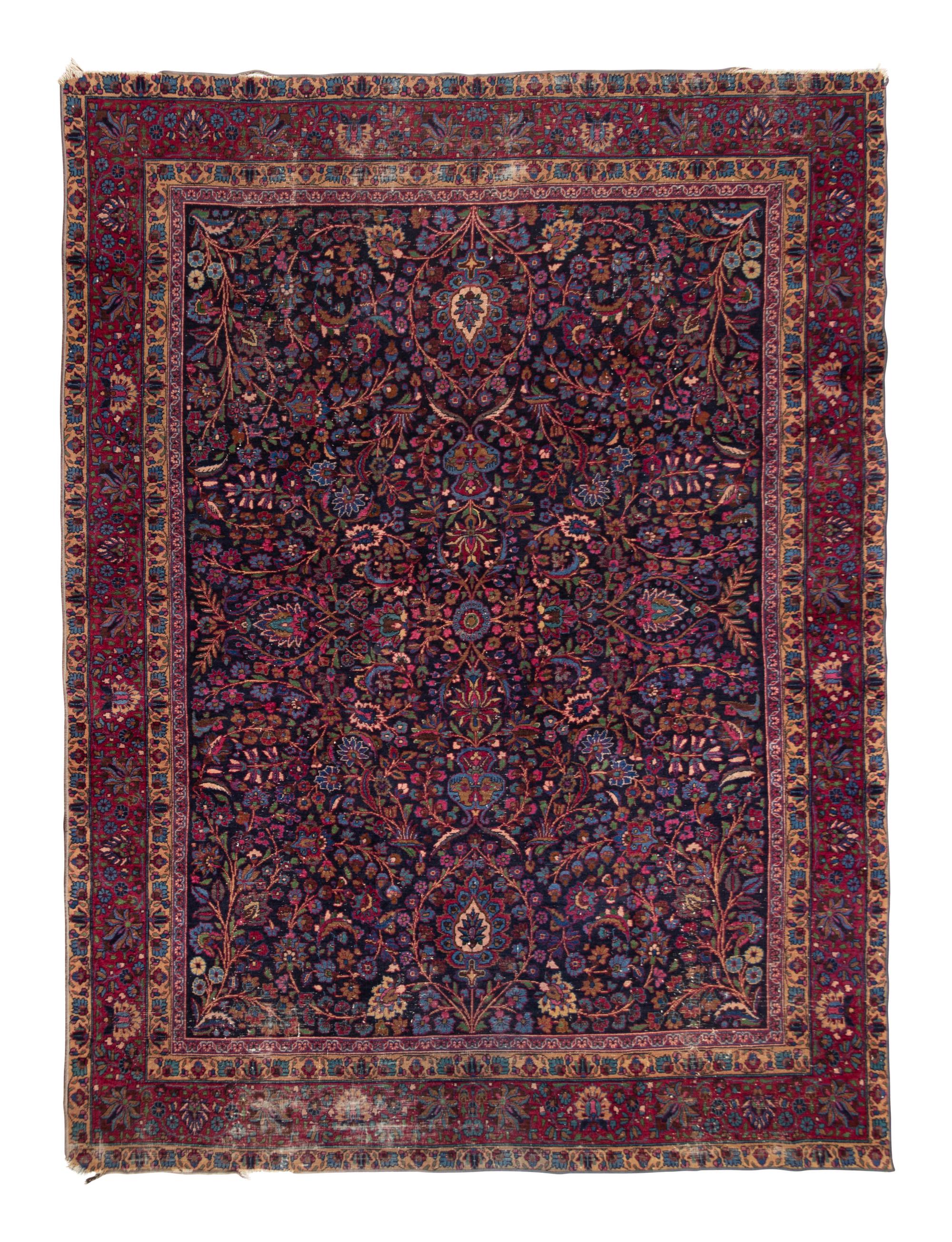 A Meshed Wool Rug