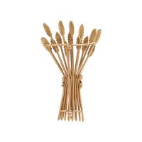 MCTEIGUE FOR TIFFANY & CO., YELLOW GOLD WHEAT BROOCH