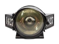A Painted Metal Locomotive Headlamp