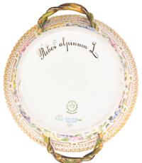 A Royal Copenhagen Flora Danica Porcelain Reticulated Bowl