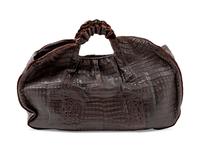 Nancy Gonzalez Brown Crocodile Bag,