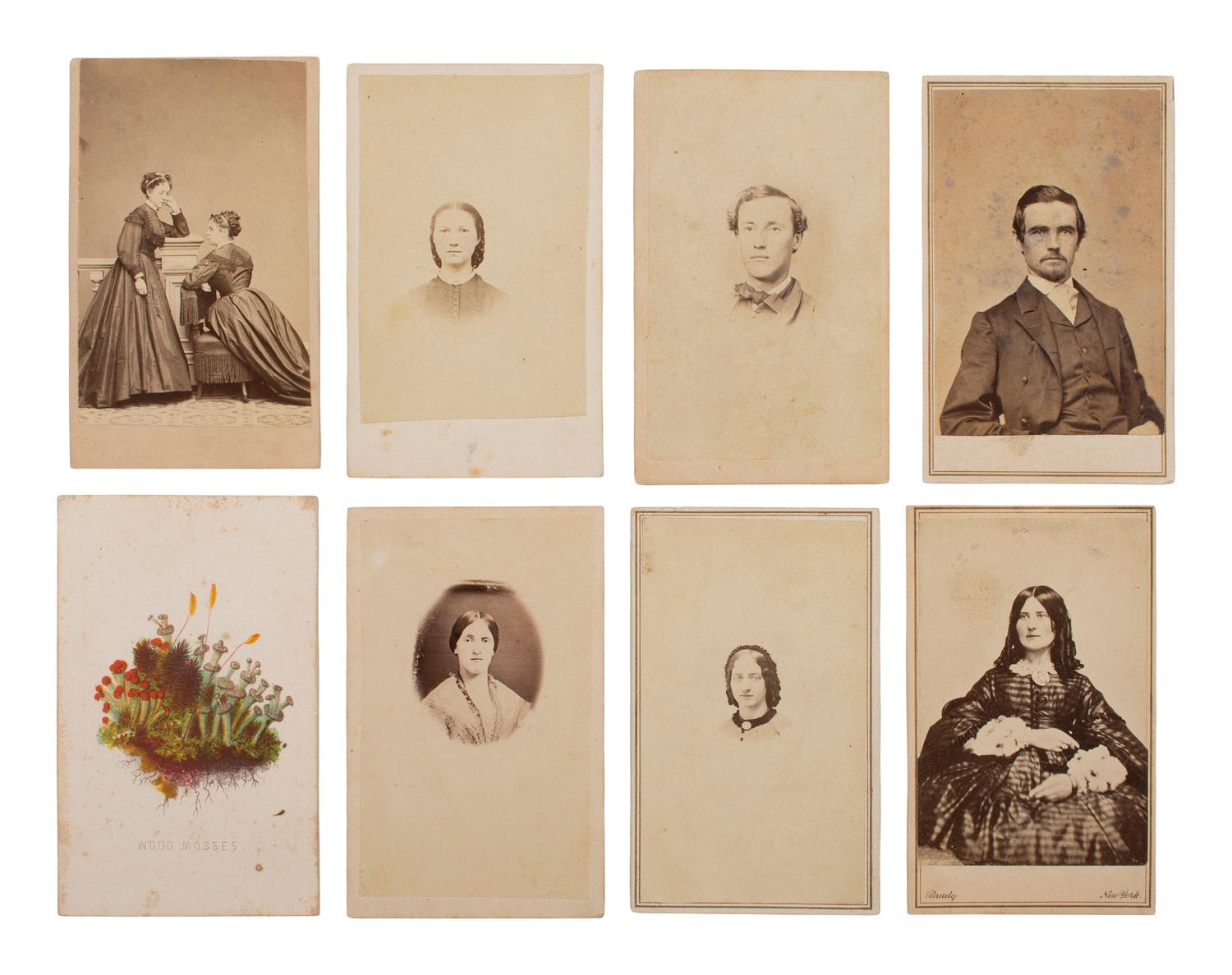 [CIVIL WAR] Civil War CDV collection likely assembled by a soldier, incl. generals, signed portraits, and a view of "The Castle" in Vicksburg, MS.