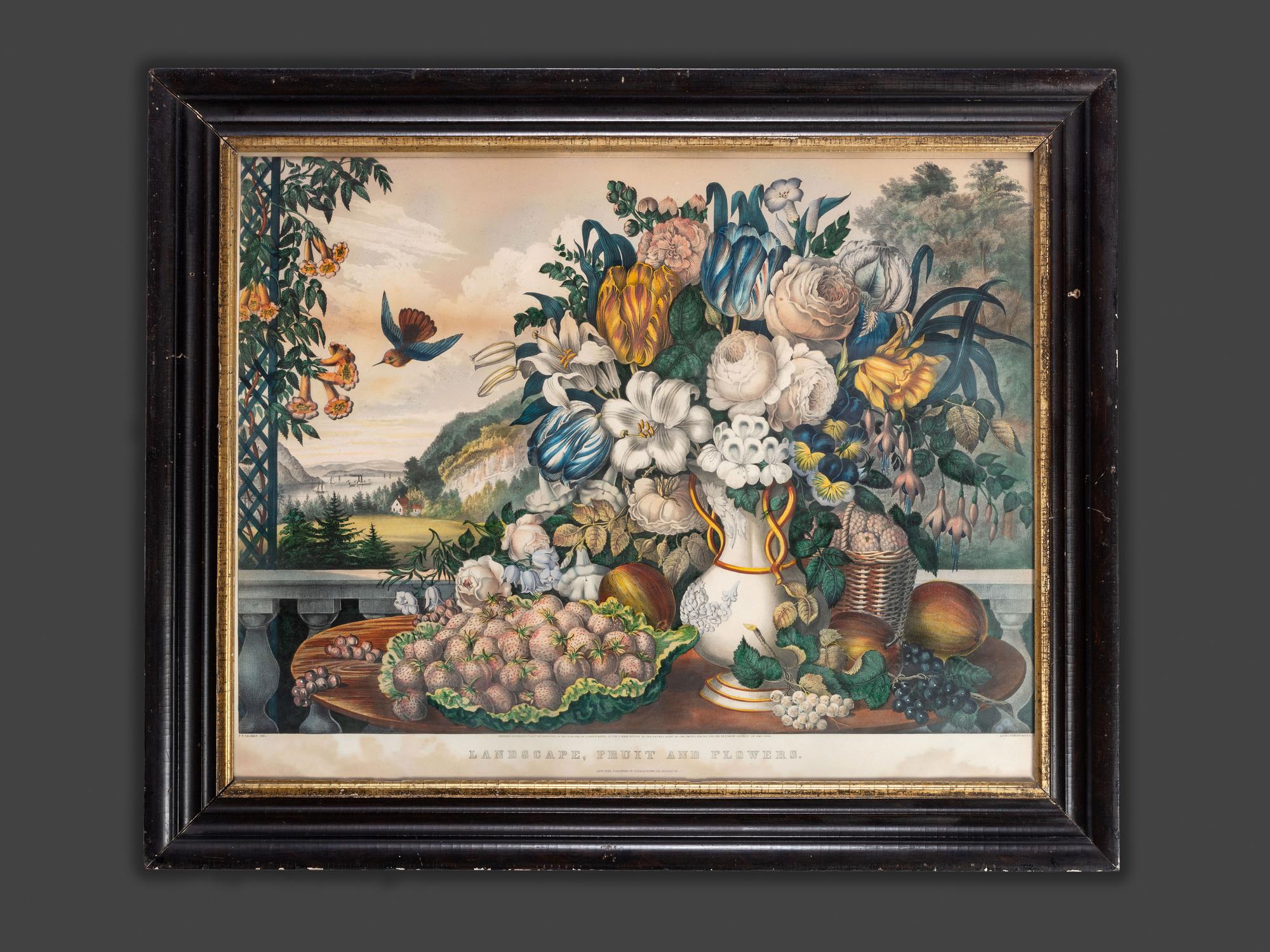 A Currier and Ives Hand-Colored Lithograph