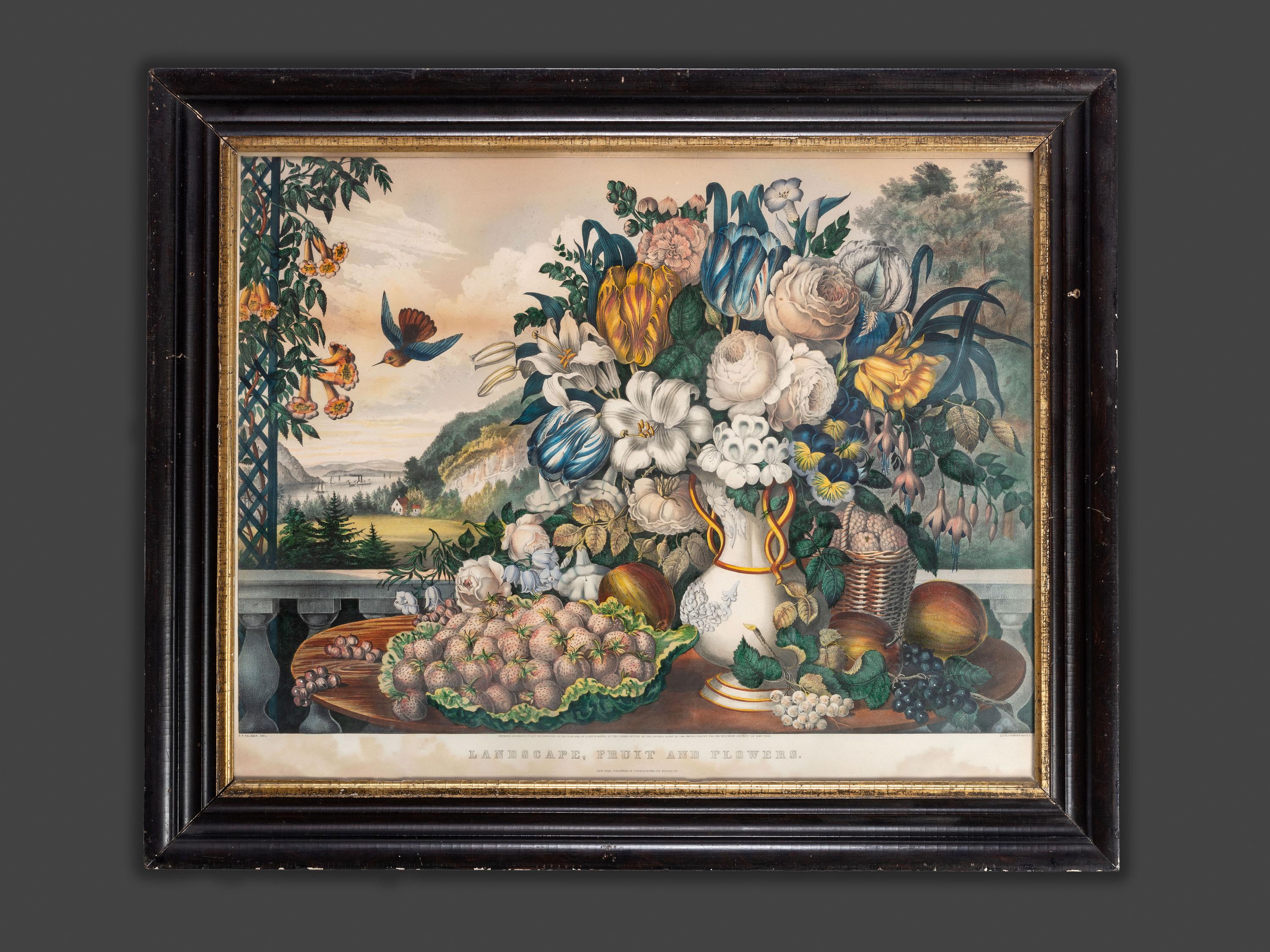 A Currier and Ives Hand-Colored Lithograph