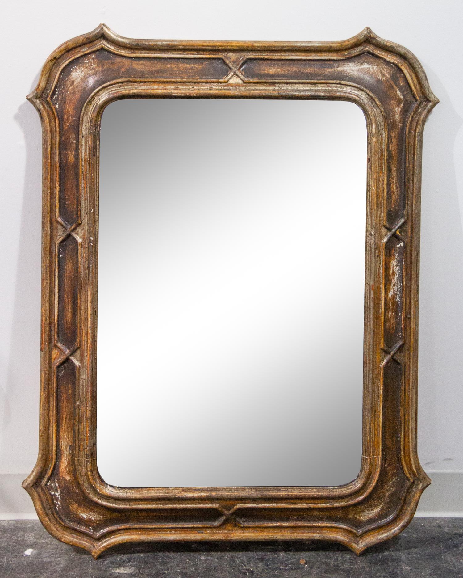 An Italian Painted Mirror Height 41 inches. — MID-20TH CENTURY