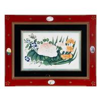 A Set of Twelve Chinese Export Watercolor and Pith Botanical Paintings