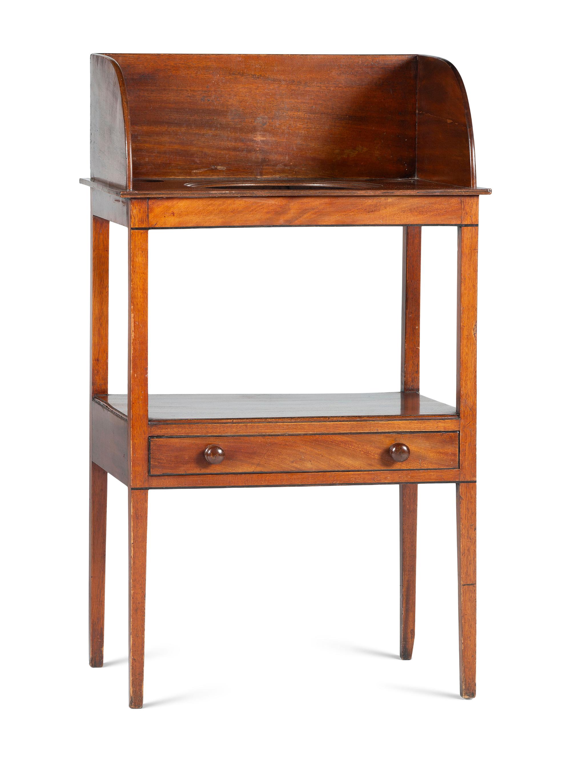 A George III Mahogany Wash Stand