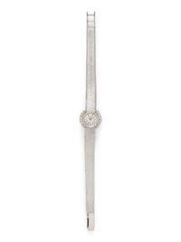 LONGINES, 18K WHITE GOLD AND DIAMOND WATCH