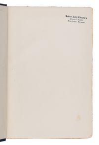 [LINCOLN, Robert Todd (1843-1926), his copy]. -- HAY, John (1838-1905). Letters of John Hay and Extracts from Diary . Washington, D.C.: Clara S. Hay, 1908.