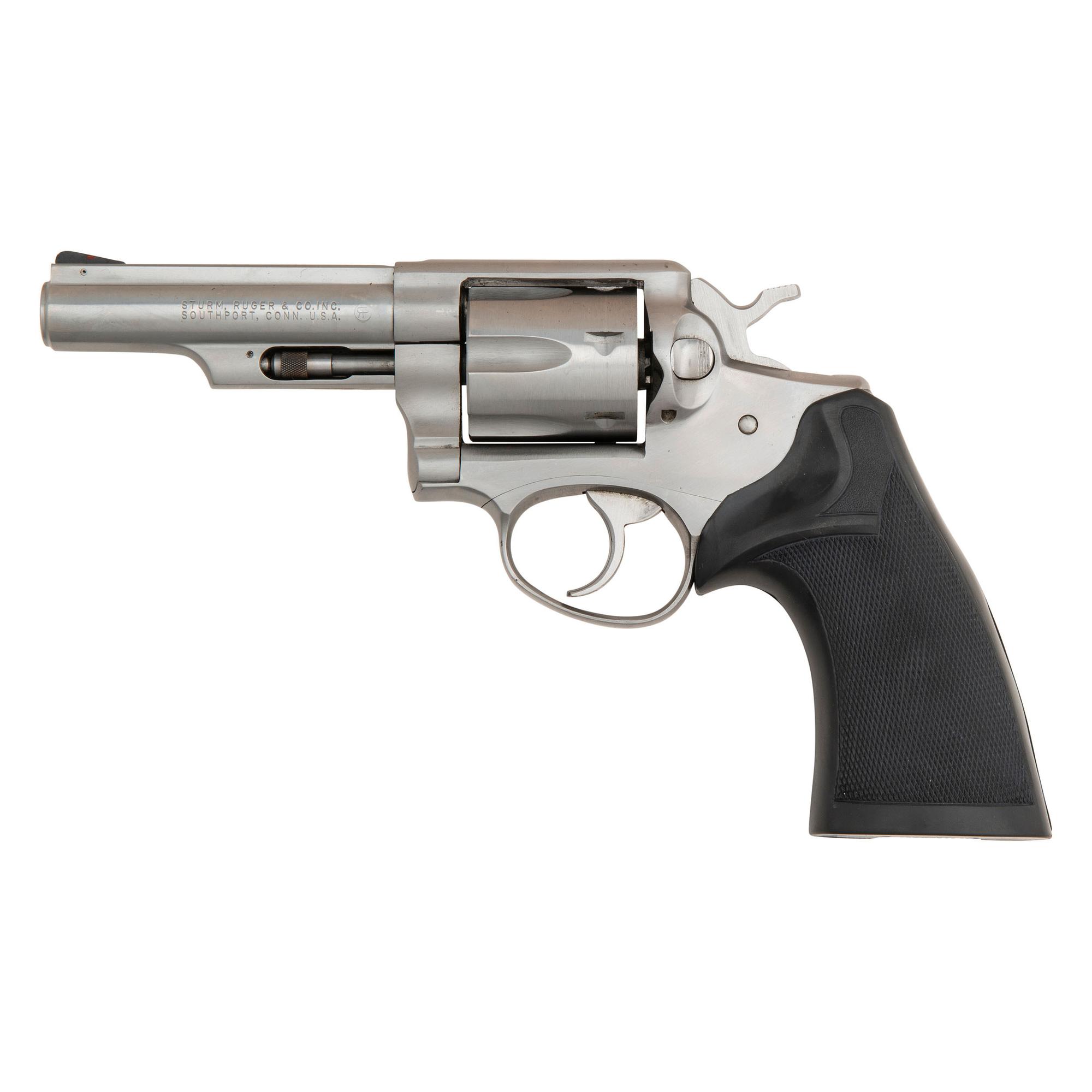*Ruger Stainless Police Service Six Revolver with Pachmayr Grips