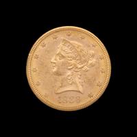 An 1886-S Liberty Head $10 Gold Coin