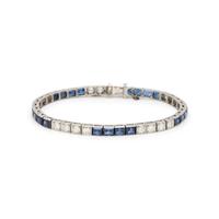 ART DECO, DIAMOND AND SAPPHIRE BRACELET
