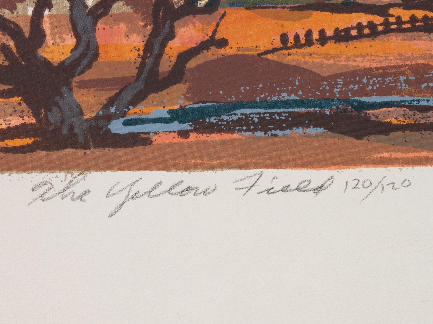 Four Works: A Santa Fe Church, edition 16/120; Atalaya Hill , edition 1/122; Indian Summer , edition 98/120; The Yellow Field , edition 120/120