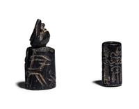 Two Near Eastern Hematite Cylinder Seals