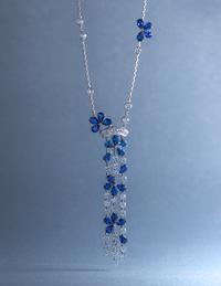VAN CLEEF & ARPELS, SAPPHIRE AND DIAMOND 'FIL DE L'EAU' NECKLACE