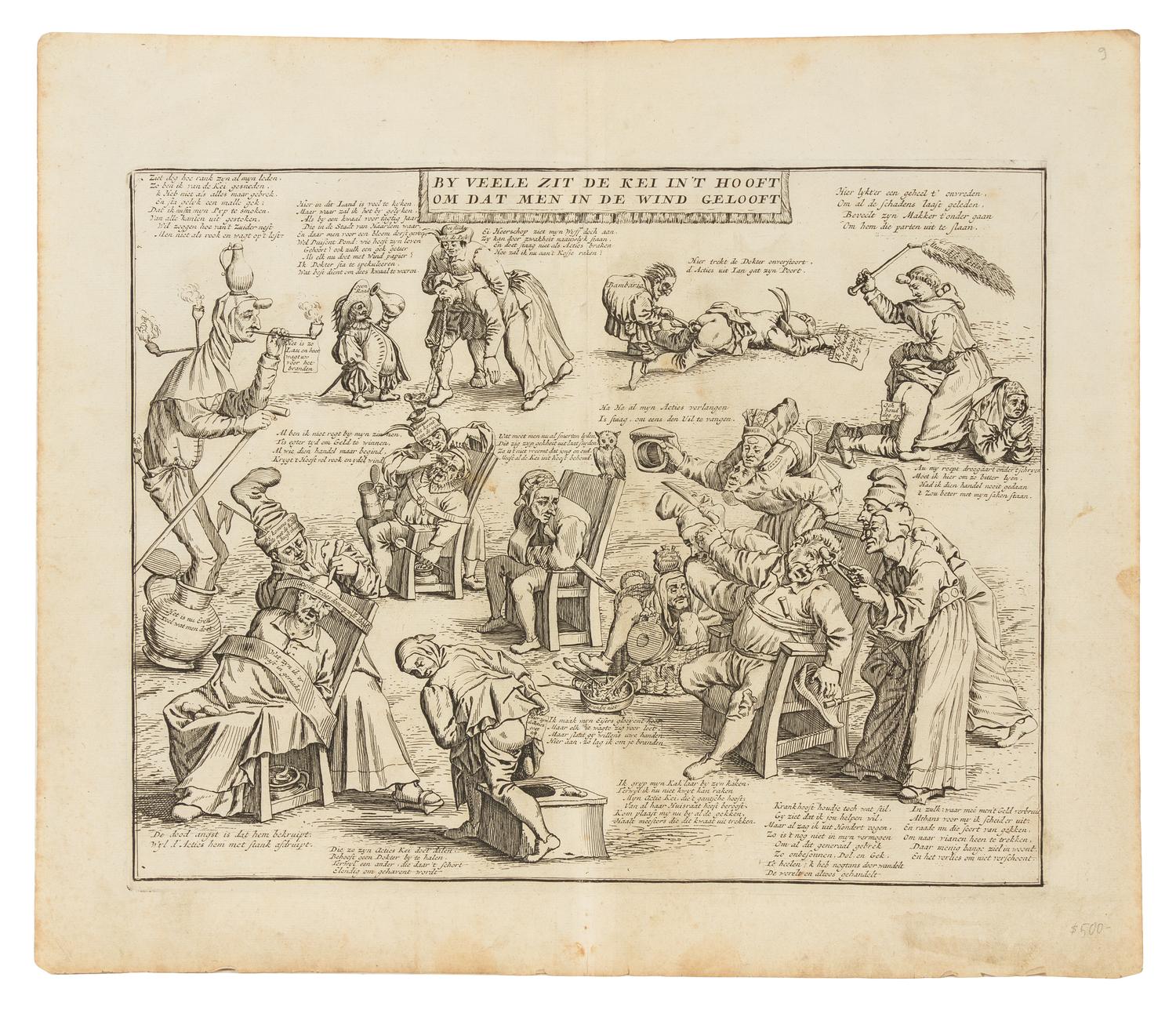 [MISSISSIPPI BUBBLE] [Het Groote Tafereel der Dwaasheid. Amsterdam: D. Onder de Linden, ca 1720.]