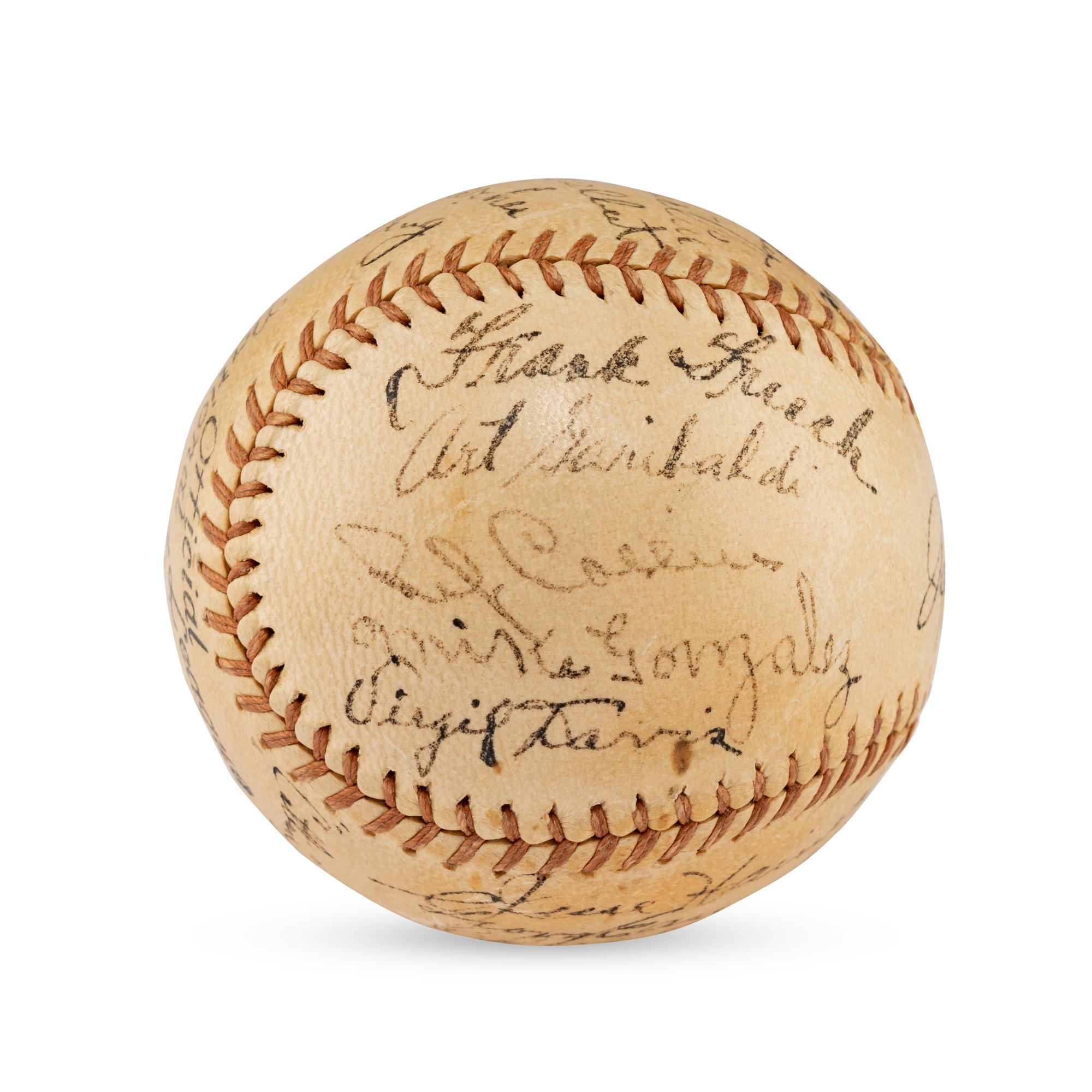 A 1936 St. Louis Cardinals Team Signed Autograph Baseball (Beckett Authentication Services Letter of Authenticity)
