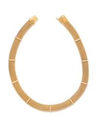YELLOW GOLD AND DIAMOND NECKLACE