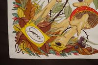 Four Silk Scarves: Two Hermès and Two Gucci