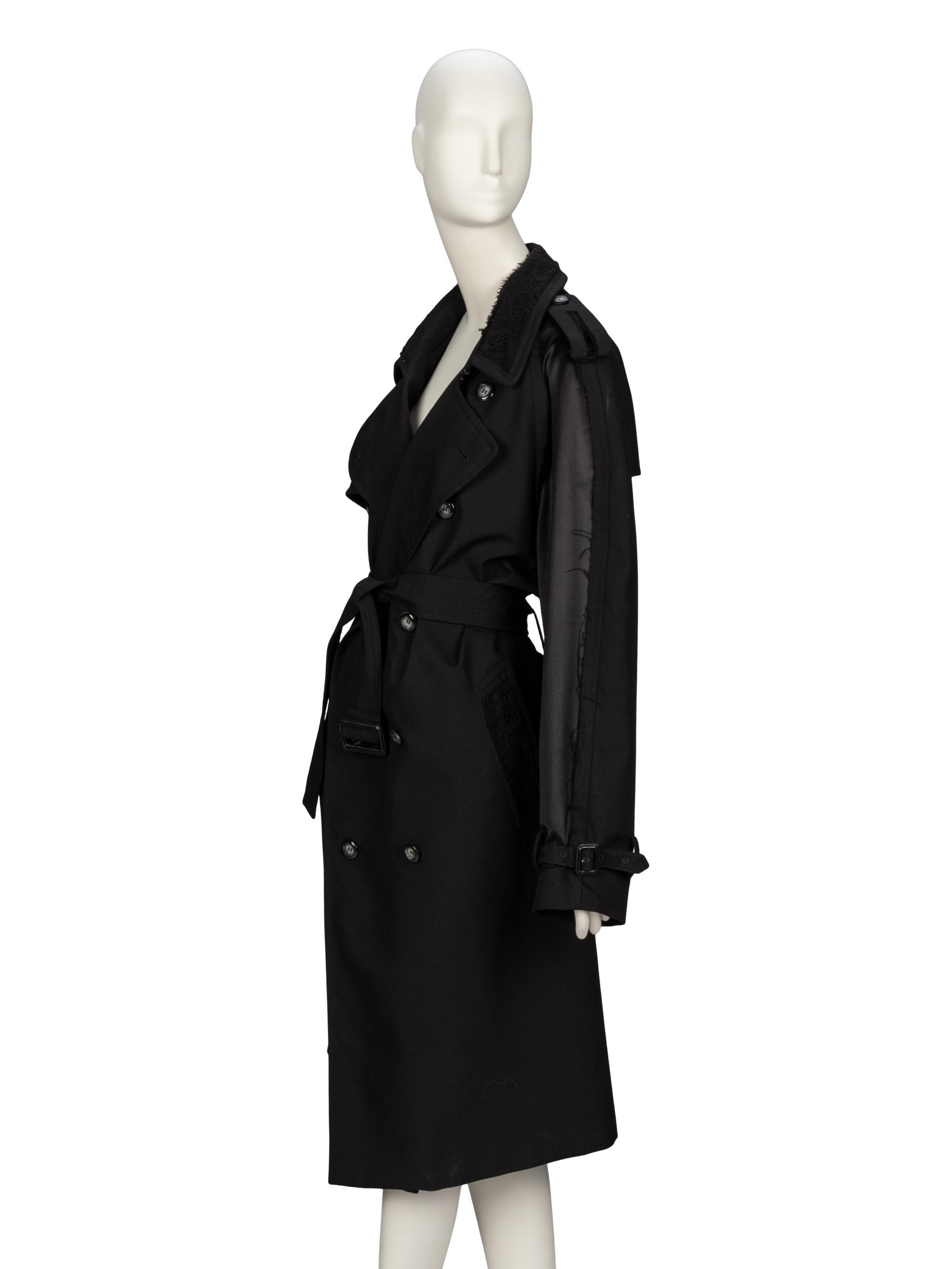 Maison Margiela, Lace-Embellished Trench Coat