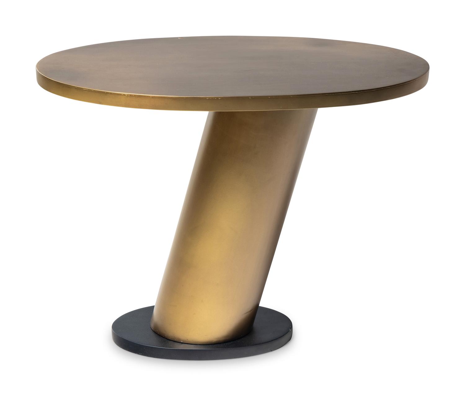 A Contemporary Painted Metal Side Table
