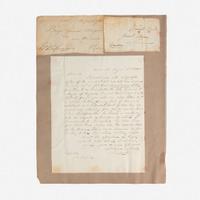 [Presidential] Washington, George, and Marquis de Lafayette Group of 2 Cut Signatures