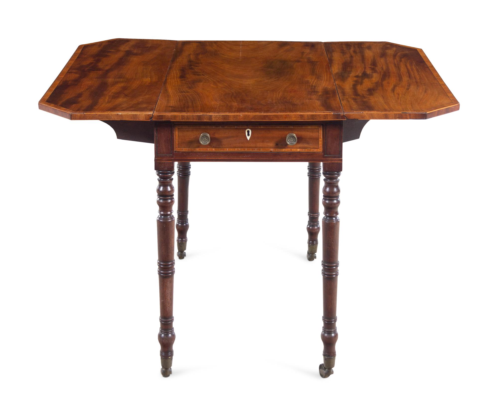 A Federal Inlaid Mahogany Pembroke Table