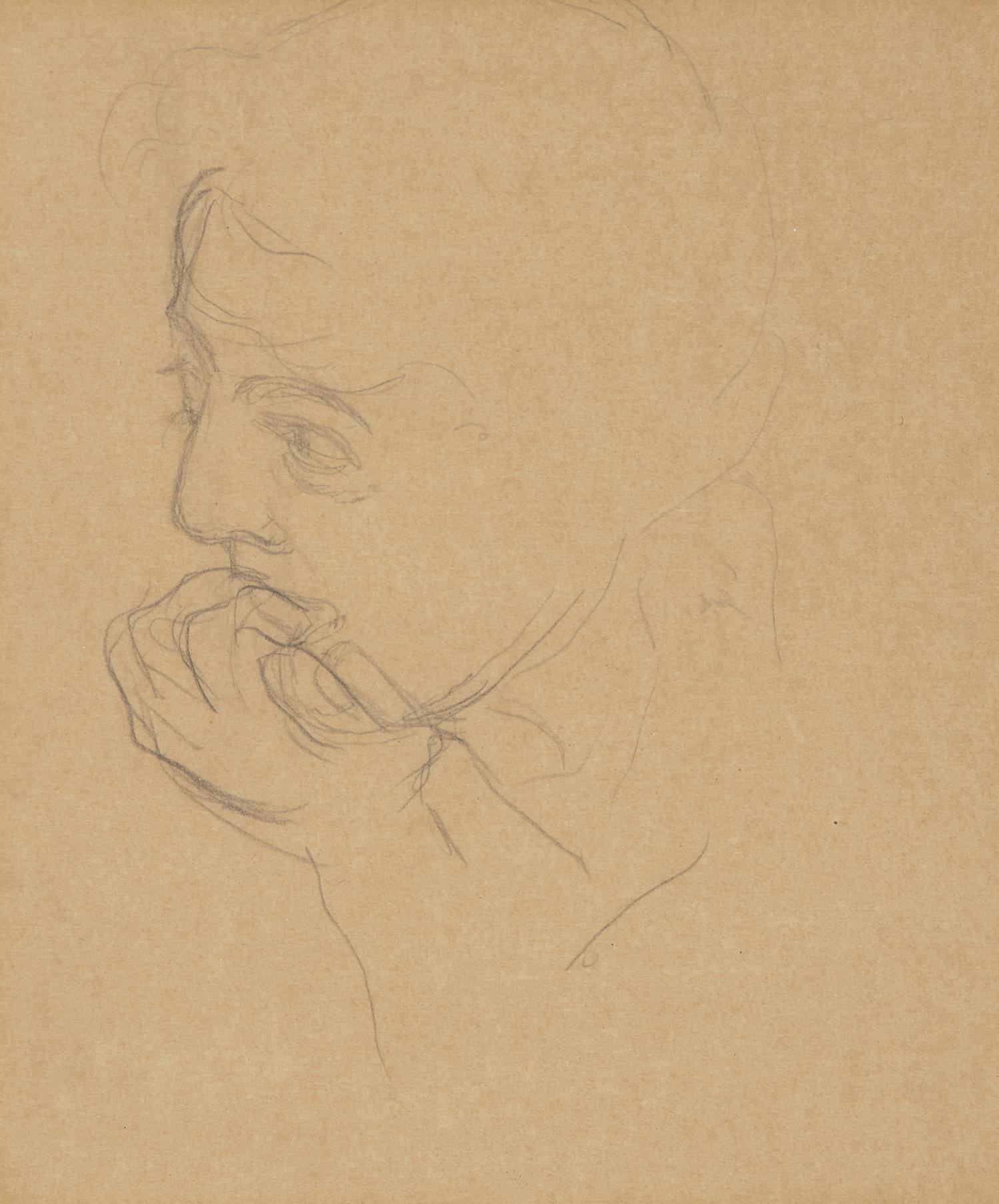 Diego Rivera (Mexican, 1886-1957) — The Pensive Man, 1927