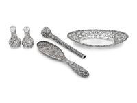 A Group of American Silver Repoussé Articles