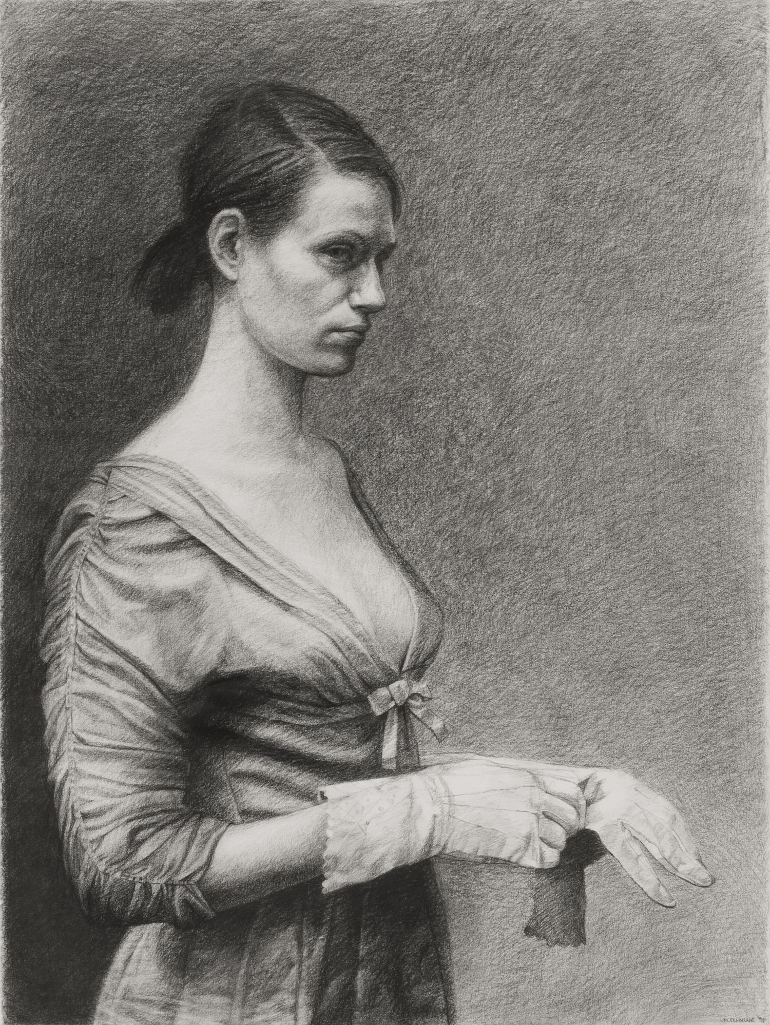 Michele Fenniak, (20th/21st century), Untitled (Woman with Gloves), 1998
