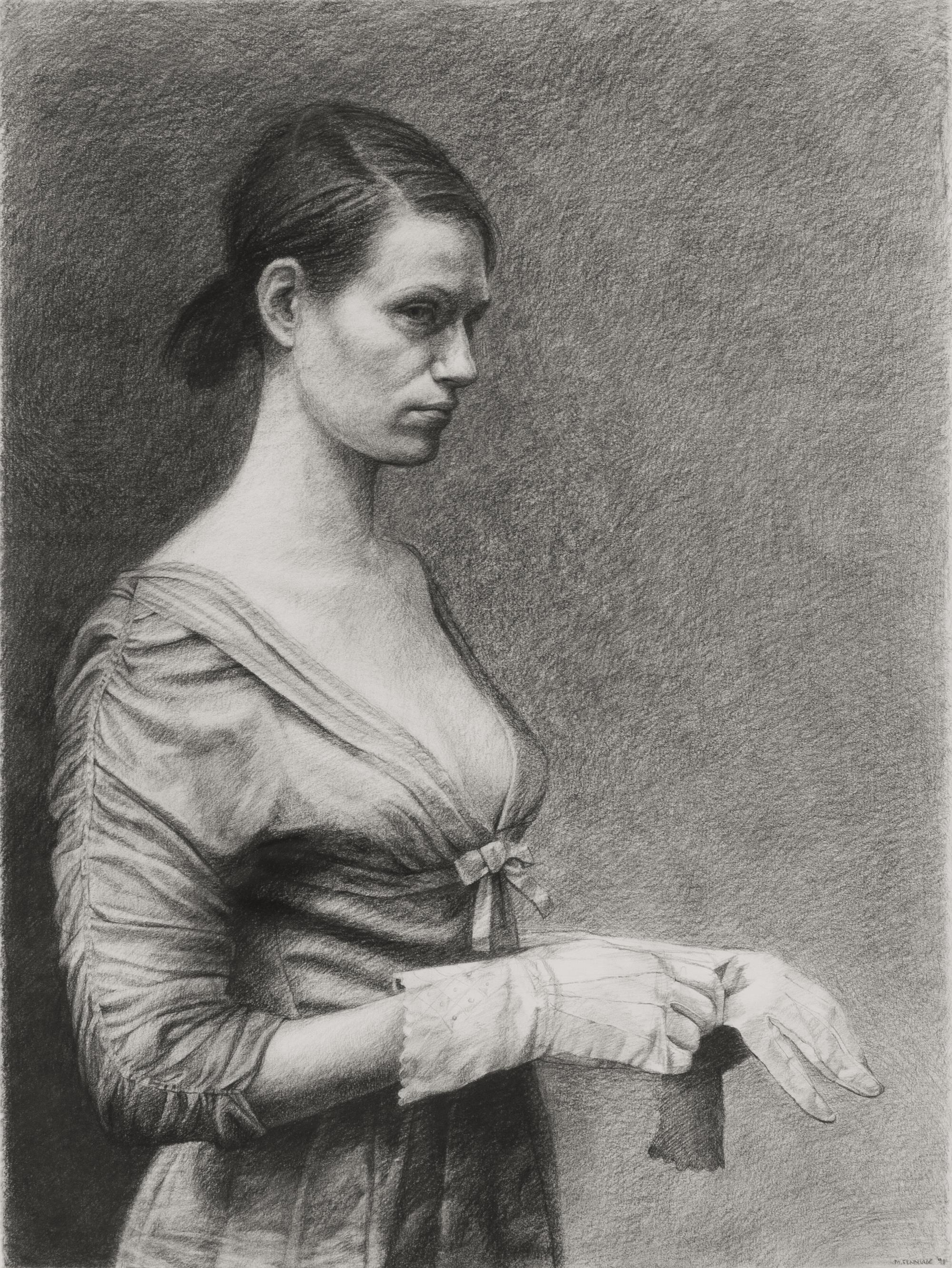 Michele Fenniak, (20th/21st century), Untitled (Woman with Gloves), 1998