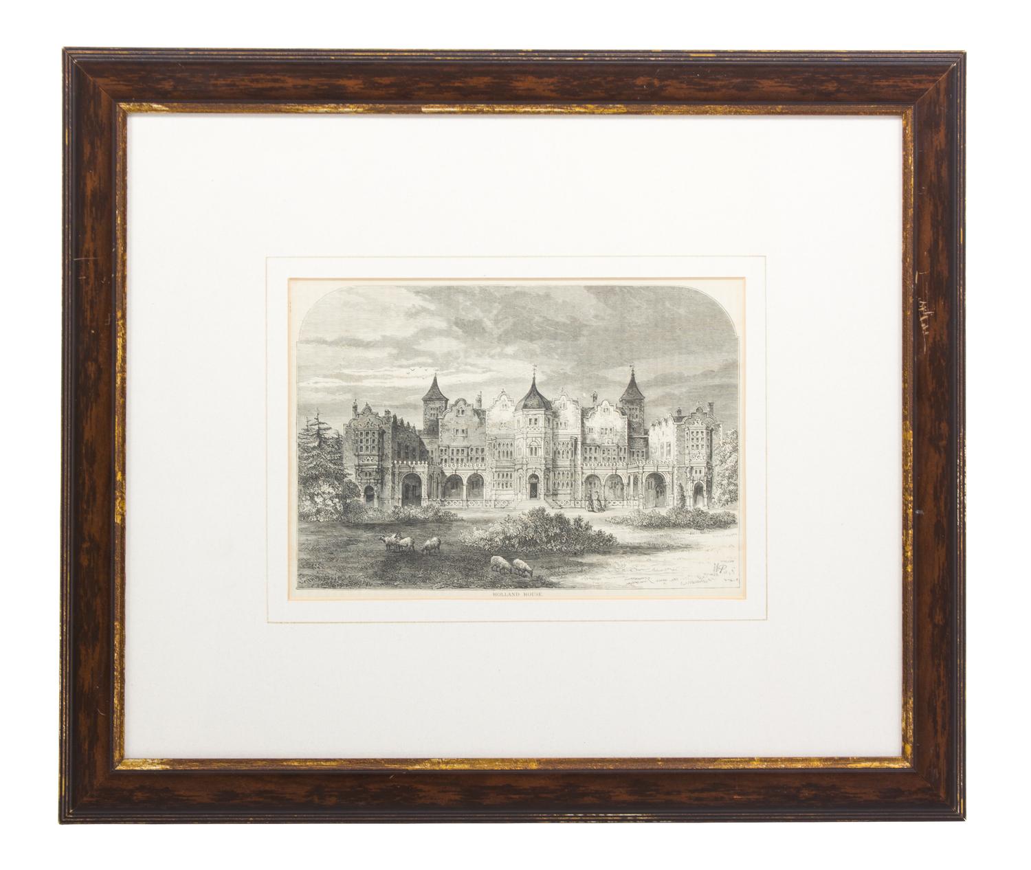 A Group of Ten Black and White Prints Sight size 6 x 8 1/2 inches — 19TH CENTURY