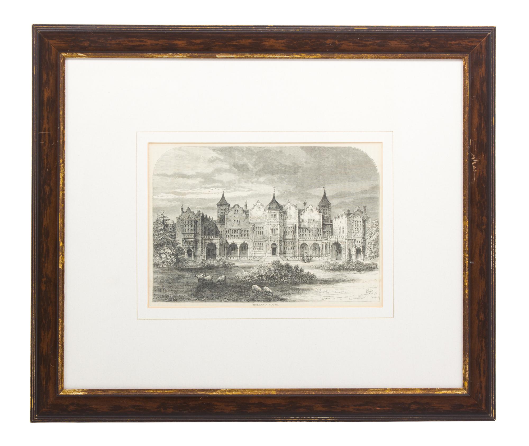 A Group of Ten Black and White Prints Sight size 6 x 8 1/2 inches — 19TH CENTURY