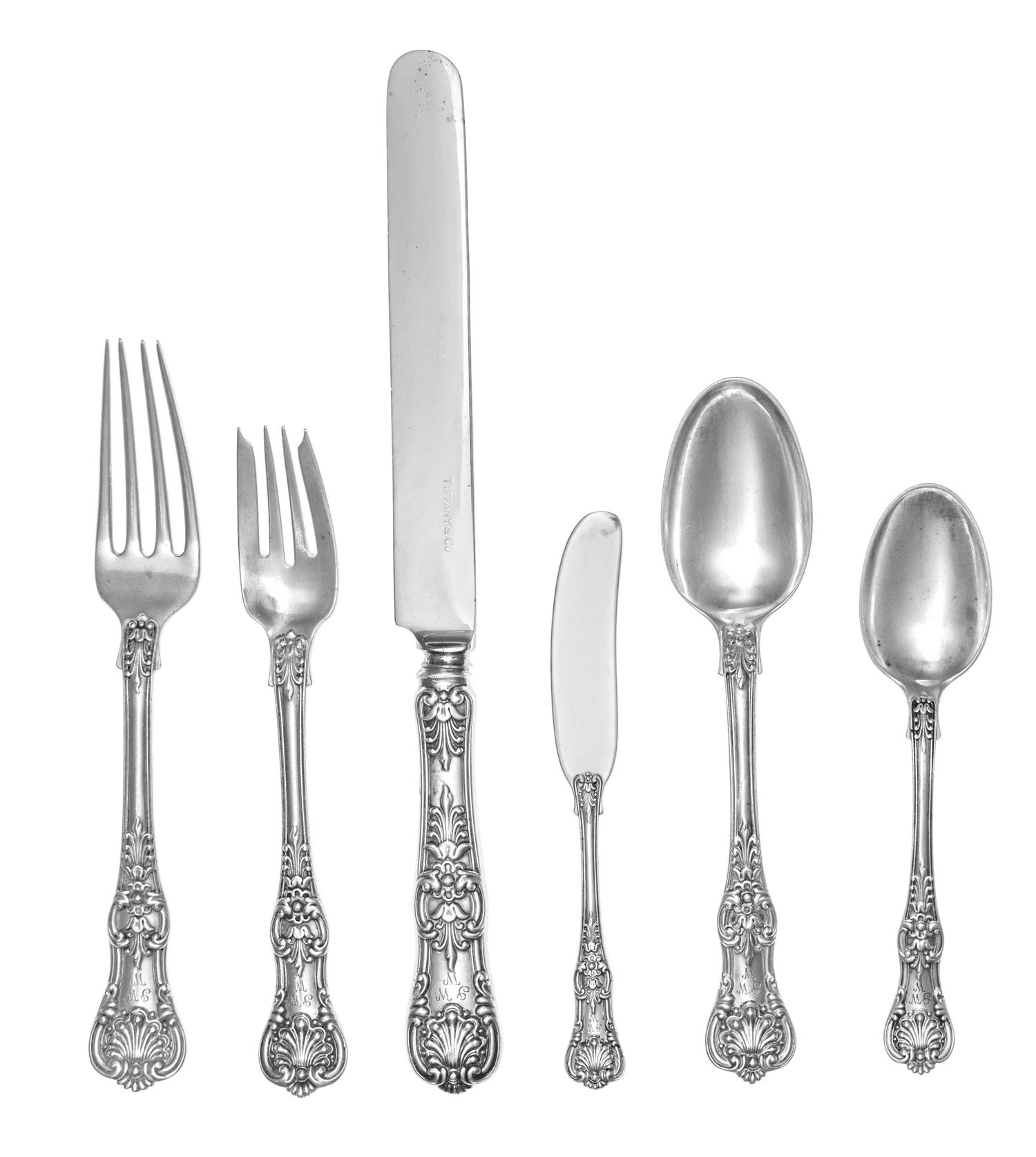 An American Silver Flatware Service