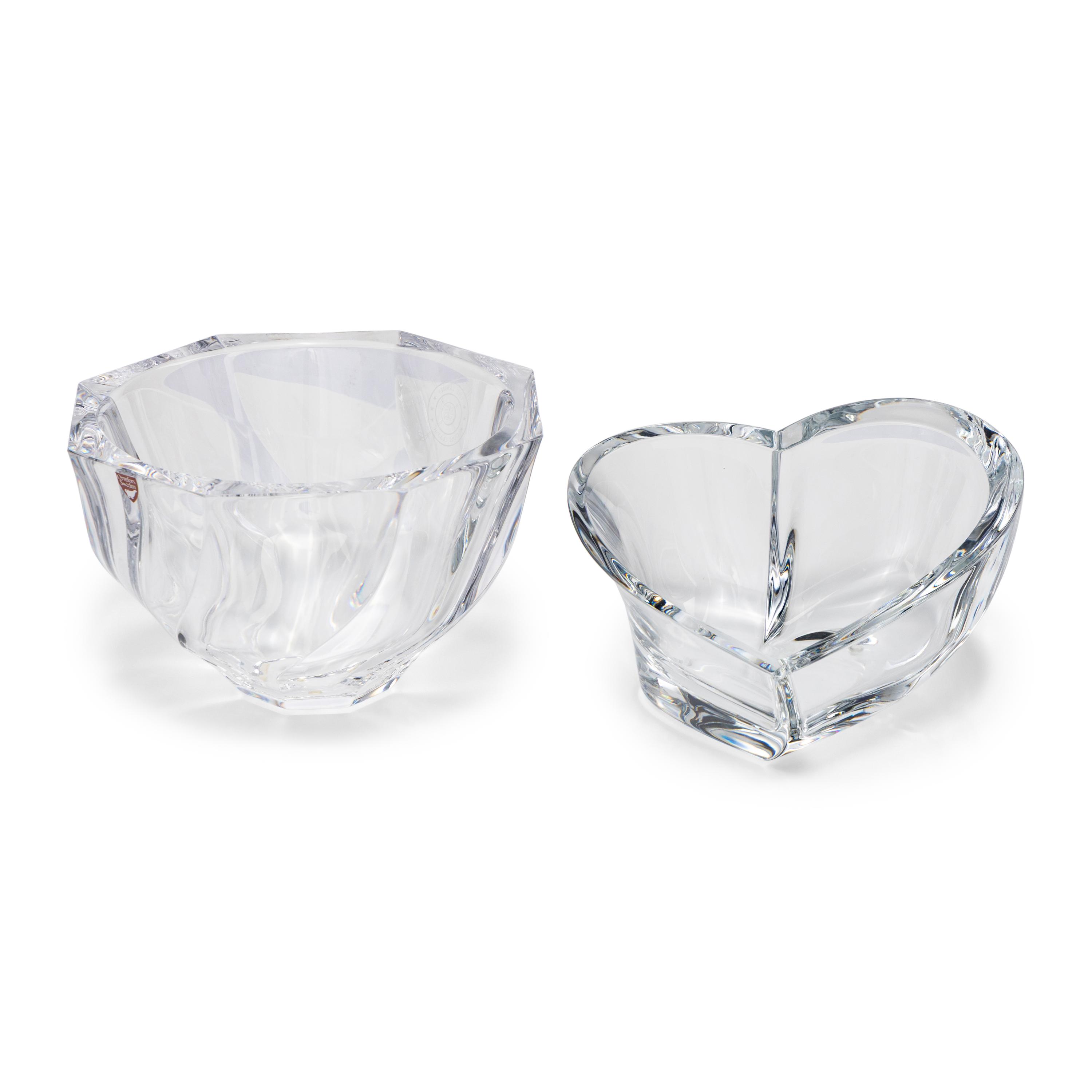 Two Orrefors Glass Table Articles
