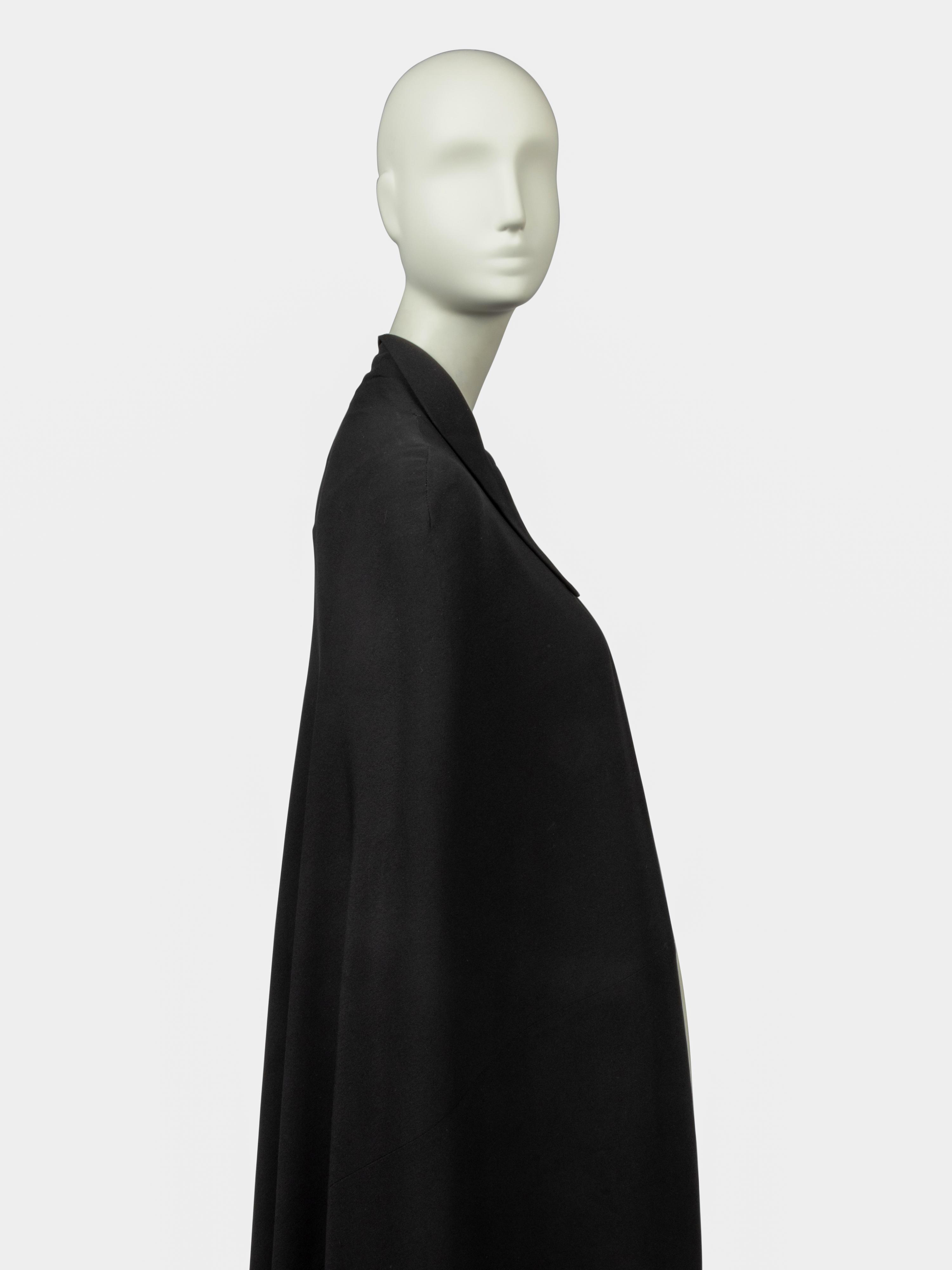 Two Haute Couture Items: Coat Attributed to Pierre Cardin, Jacques Griffe Cape, 1940-70s