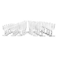 A Baccarat Glass Stemware Service