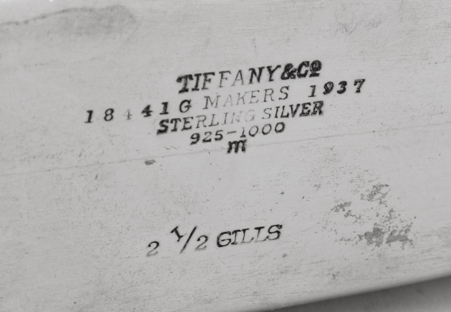 A Tiffany and Co. Silver Flask