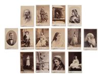 [EARLY PHOTOGRAPHY]. MORA, José María (1847-1926), photographer. Extensive collection of over 220 CDVs and cabinet cards of politicians, abolitionists, performers, and other notable personalities, incl. a self-portrait of Mora.