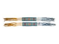 Pair of Potawatomi Loom Beaded Garters