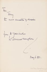 [Literature] Maugham, W. Somerset. Pair of Inscribed Titles
