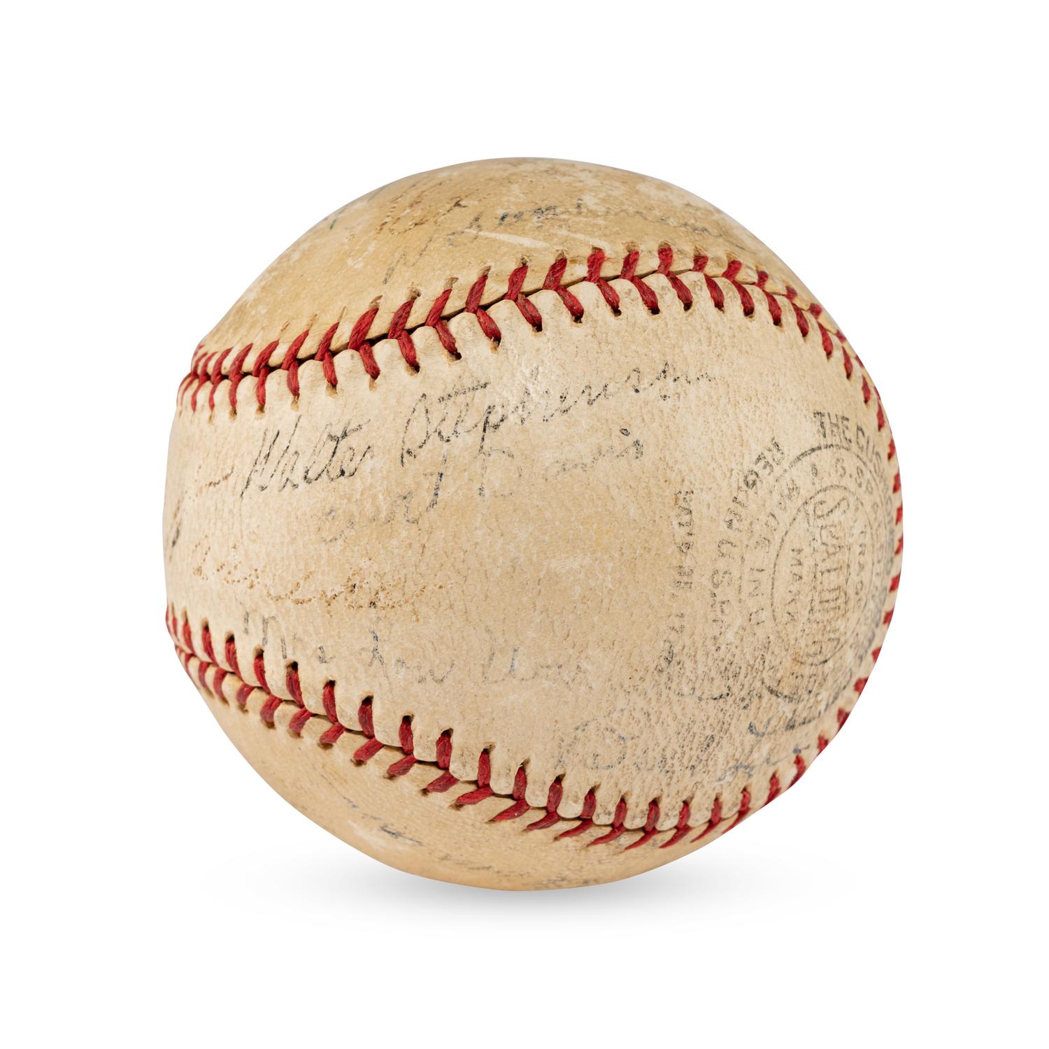 A 1936 Chicago Cubs and St. Louis Cardinals Multi Signed Autograph Baseball (Beckett Authentication Services)