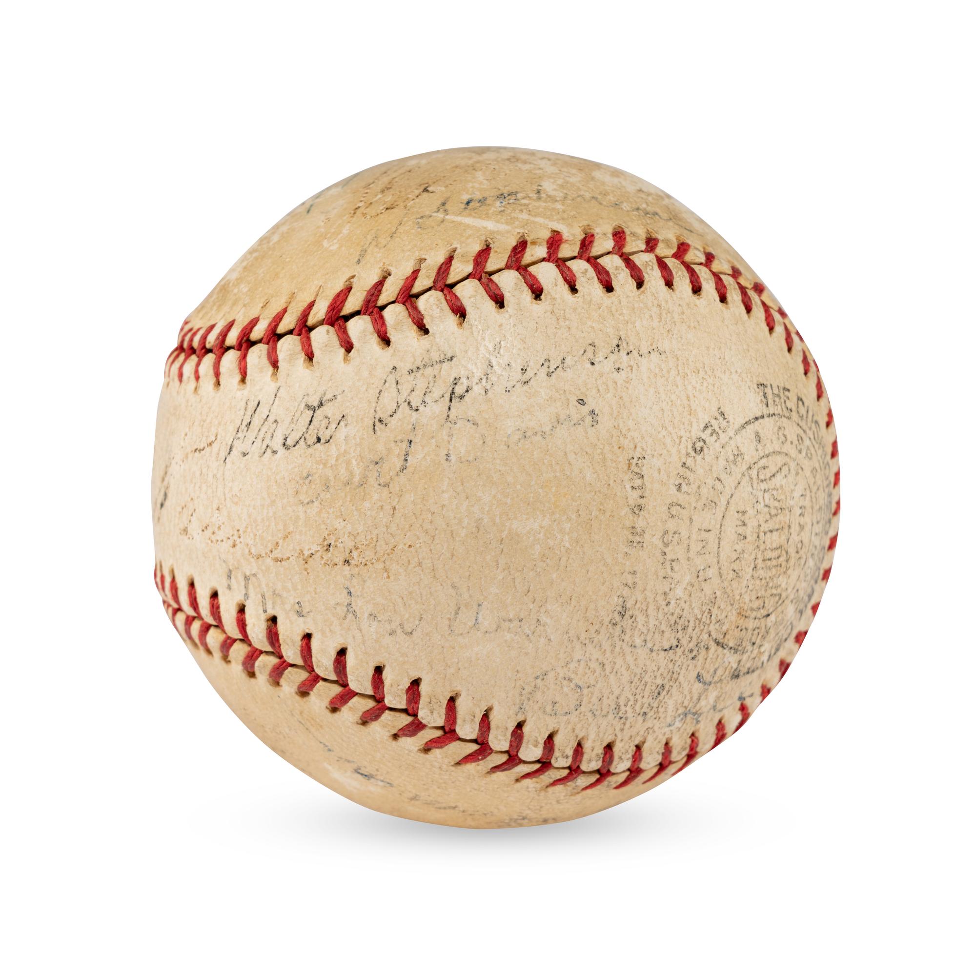 A 1936 Chicago Cubs and St. Louis Cardinals Multi Signed Autograph Baseball (Beckett Authentication Services)
