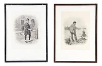 A Set of Eighteen English Prints, Frederick Barnard (1849-1896), Height overall 18 3/4 x width 13 3/4 inches.