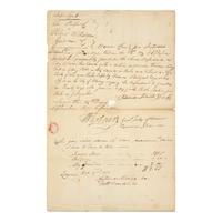 [Presidential] Van Buren, Martin. Manuscript document, signed