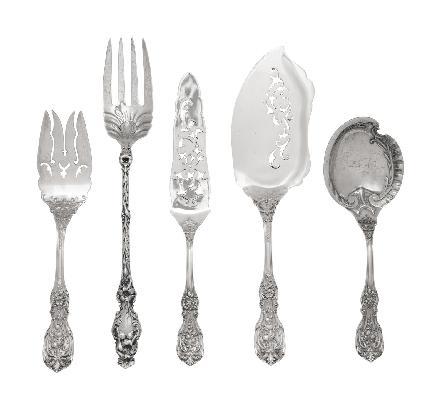 An American Silver Flatware Service