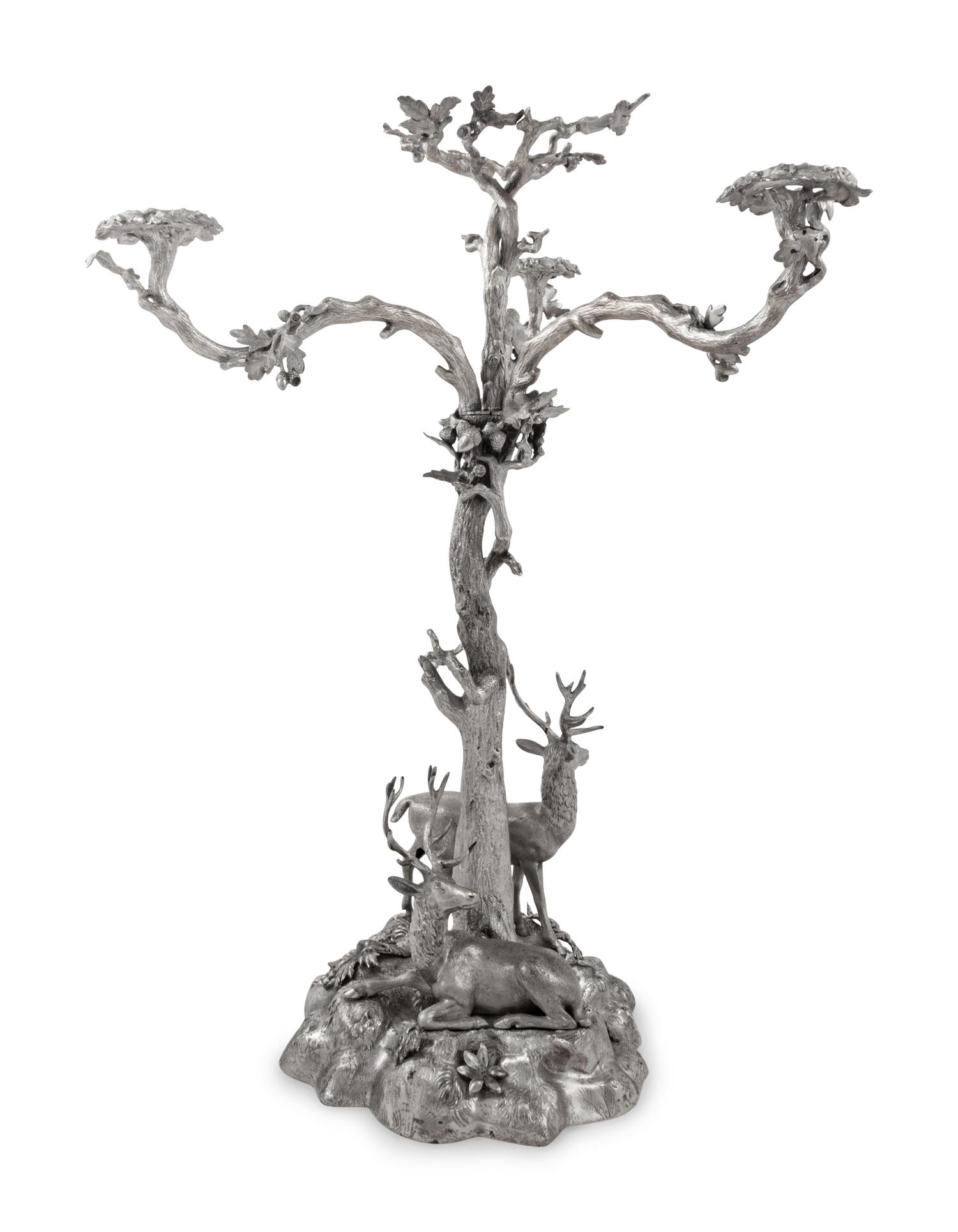 An Elkington & Co. Silver-Plate Centerpiece