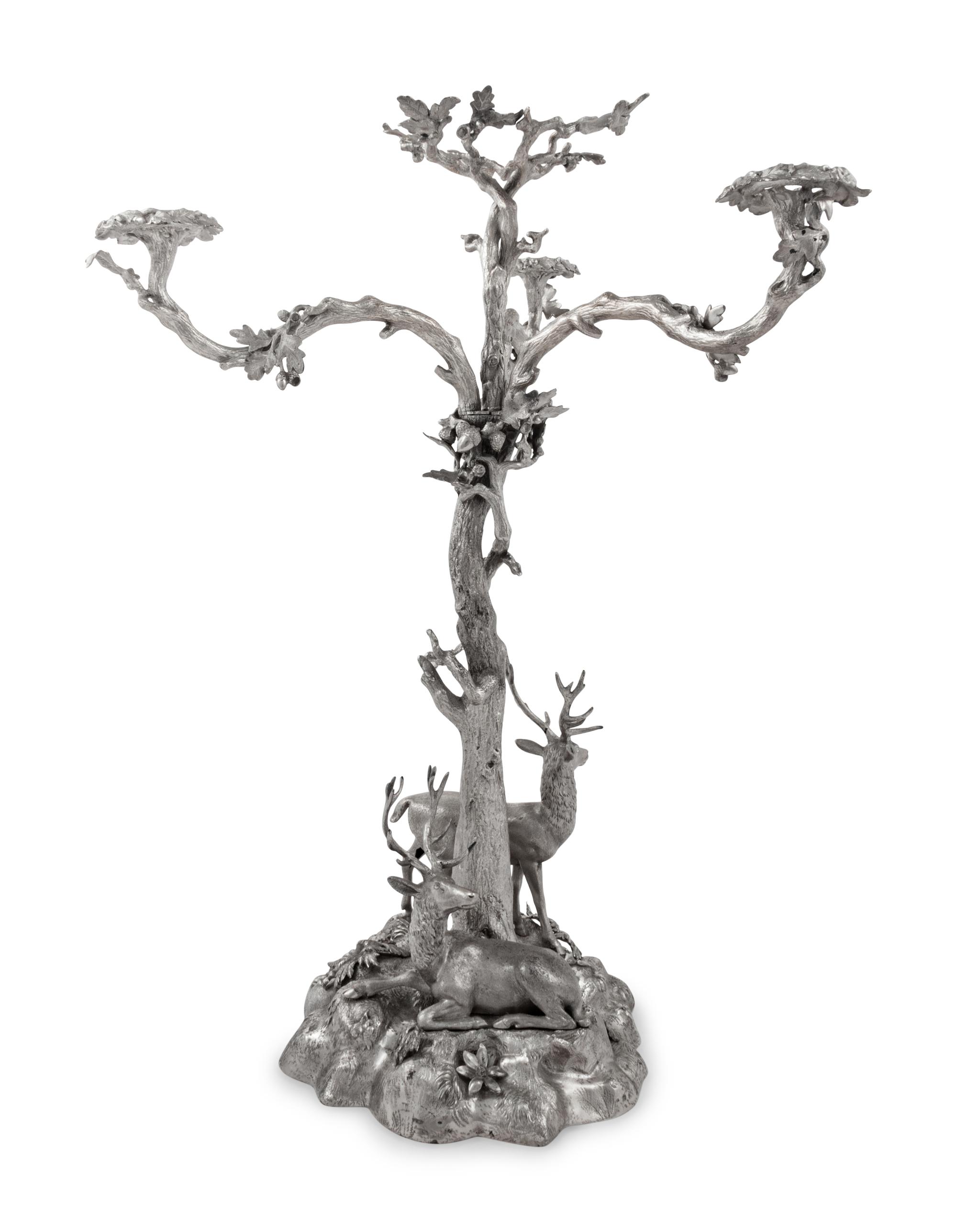 An Elkington & Co. Silver-Plate Centerpiece
